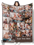 1pc Customized Flannel Photo Blanket, Personalized Family Pet Couple Photo Printed Bedding Blanket, Personalized Christmas Gift, Mother's/Father's Day Gift, Birthday Gift, Gift For Her, Soft & Breathable, Aesthetic Home Refresh 2026, Anniversary Gift